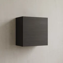 Pensile cubo sospeso 55x50h cm 1 anta reversibile nero frassinato Sunset