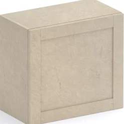 Pensile cubo sospeso 55x50h cm 1 anta reversibile con telaio tortora Sunset