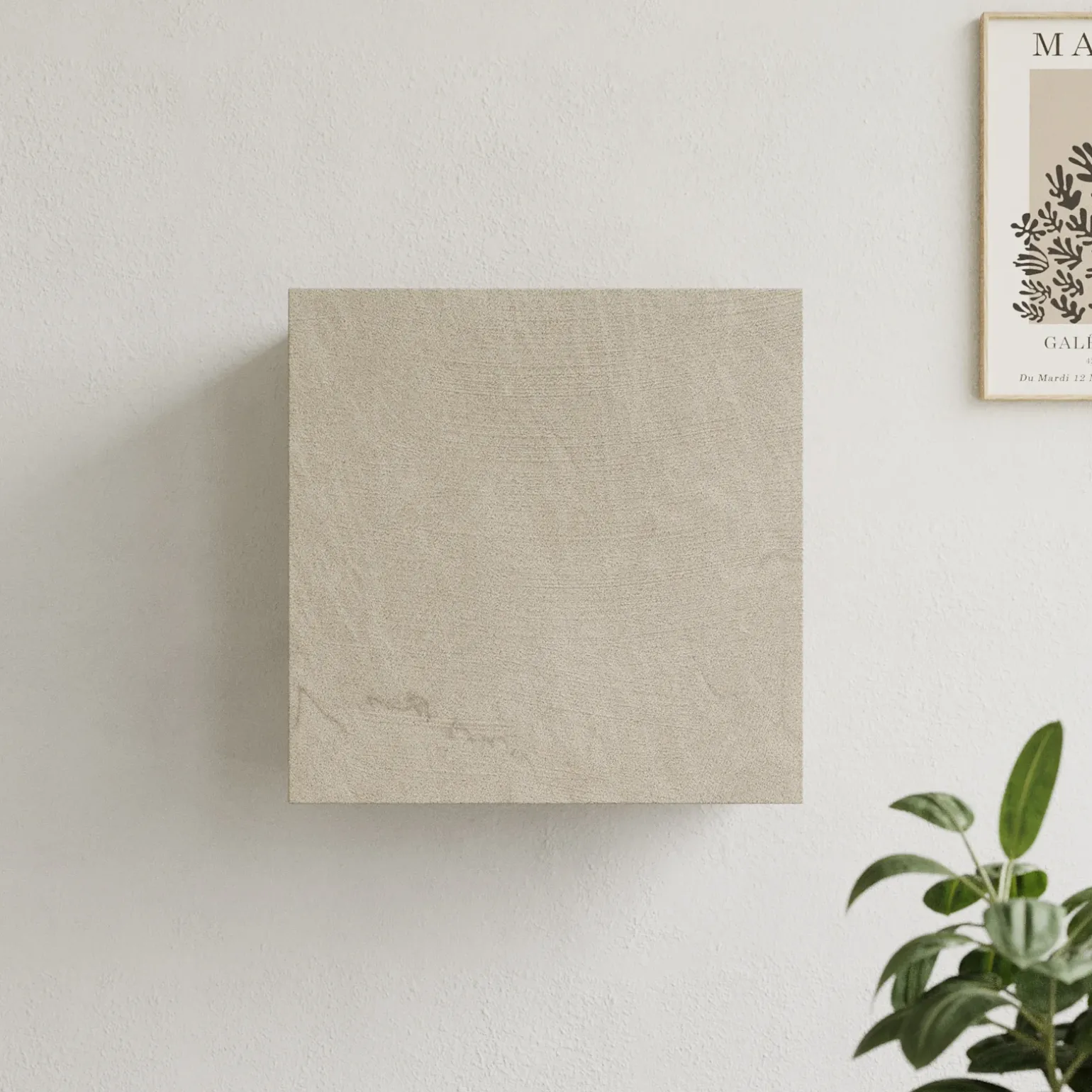 Pensile cubo sospeso 55x50h cm 1 anta reversibile tortora Sunset
