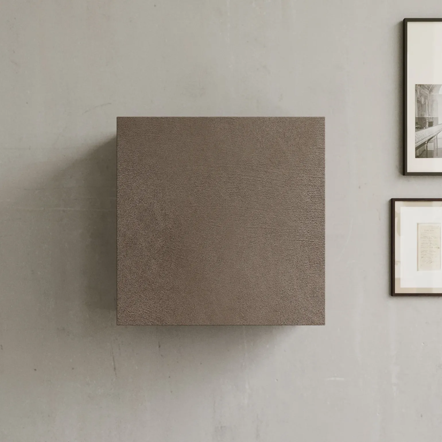 Pensile cubo sospeso 55x50h cm 1 anta reversibile marrone bronzo Sunset