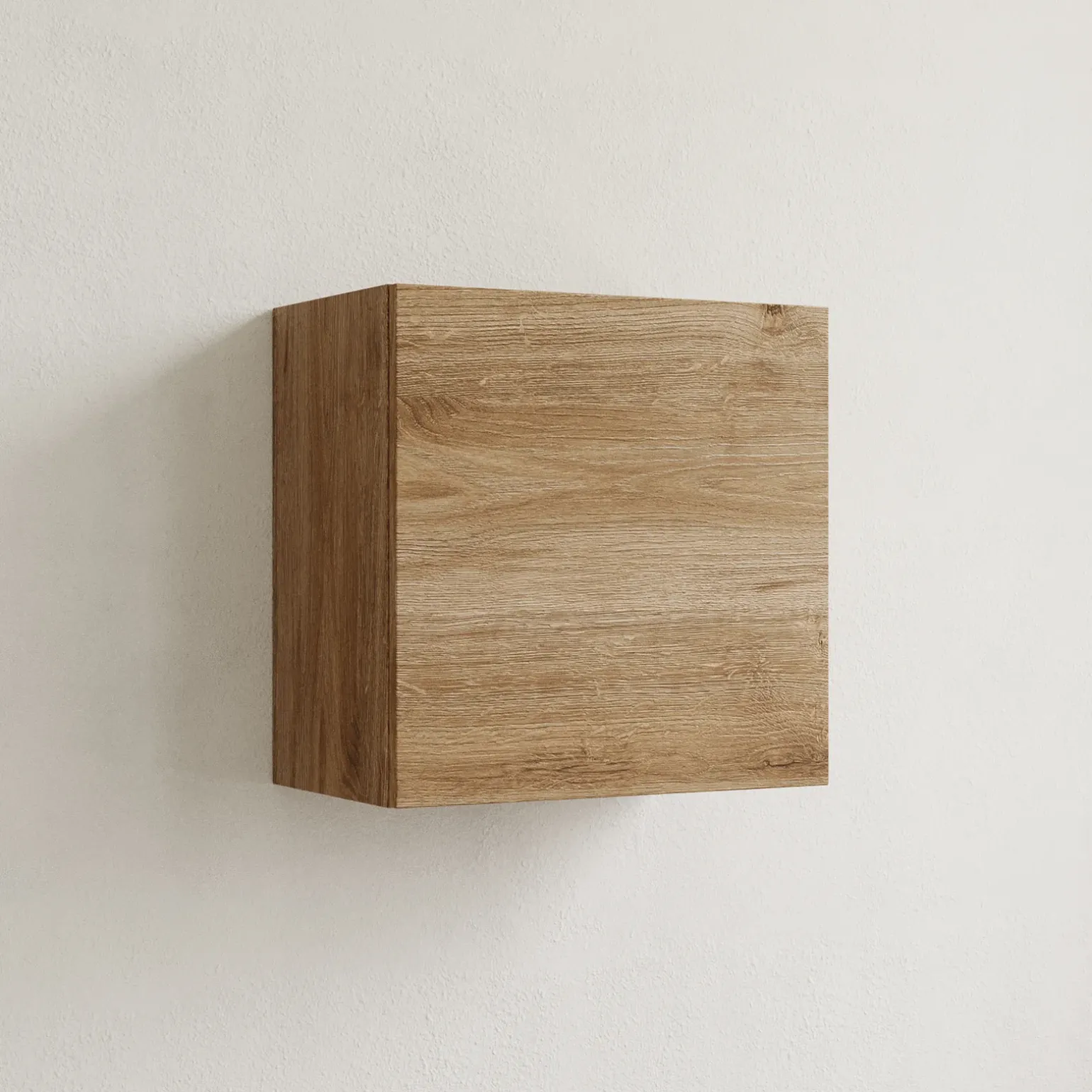 Pensile cubo sospeso 55x50h cm 1 anta reversibile rovere chiaro Sunset