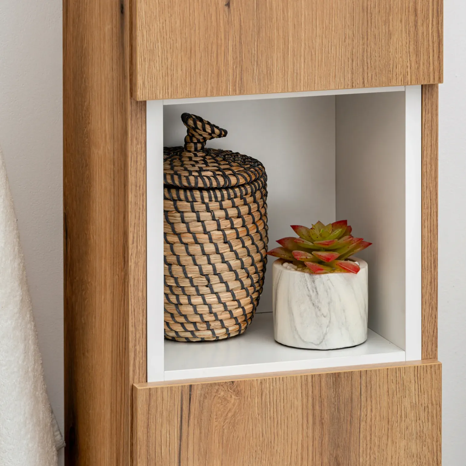 Pensile cubo 27x28h cm bianco opaco Corallo