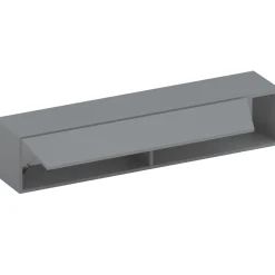 Pensile orizzontale 138x29h cm 1 anta tagliata soggiorno grigio scuro Sunset