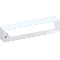 Pensile orizzontale 138x29h cm 1 anta tagliata soggiorno bianco lucido Sunset