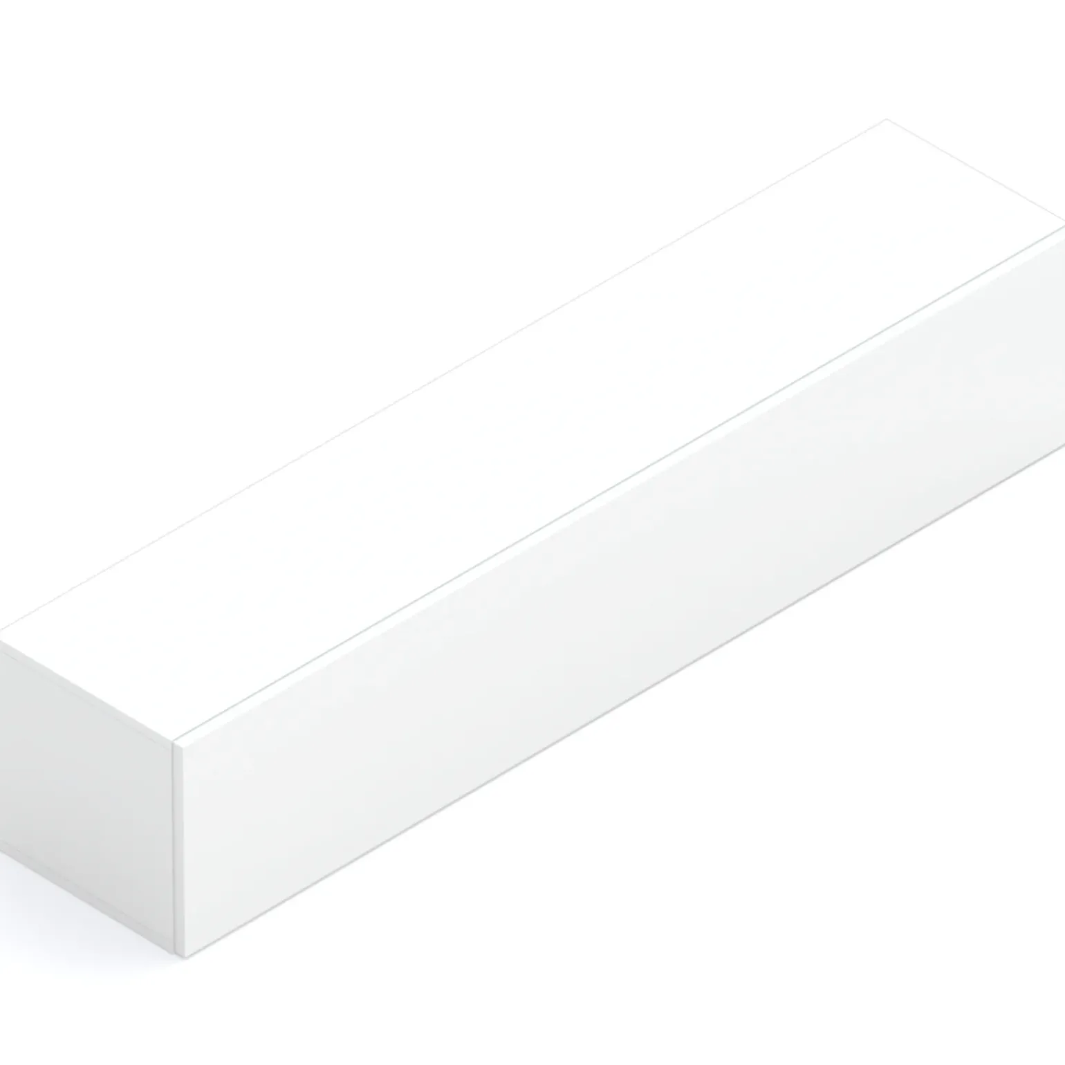 Pensile orizzontale 138x29h cm 1 anta reversibile moderno bianco lucido Sunset