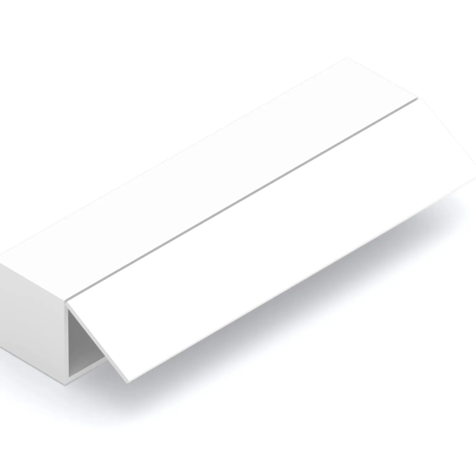 Pensile orizzontale 138x29h cm 1 anta reversibile moderno bianco lucido Sunset