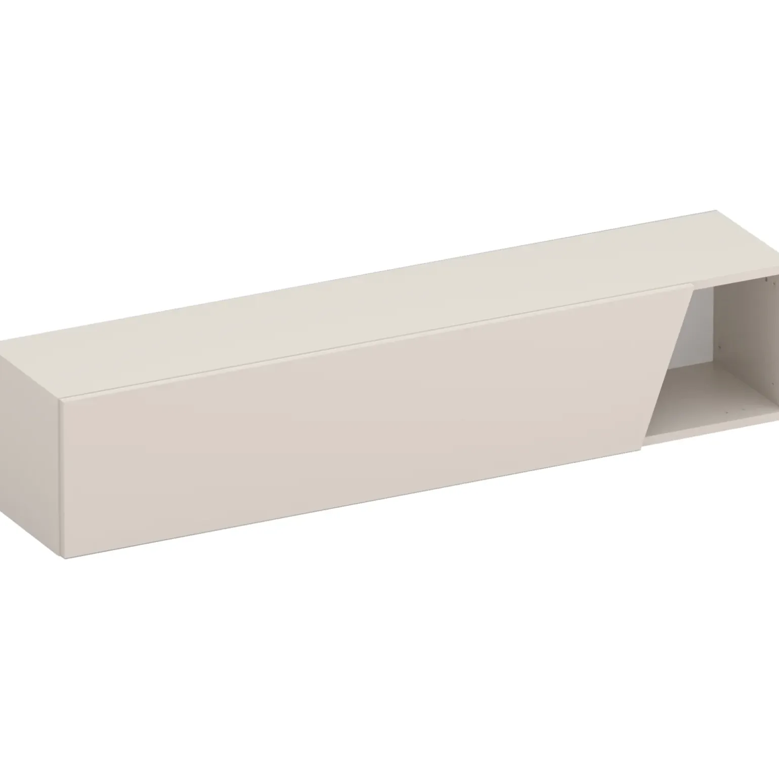Pensile orizzontale 138x29h cm 1 anta tagliata soggiorno beige Sunset