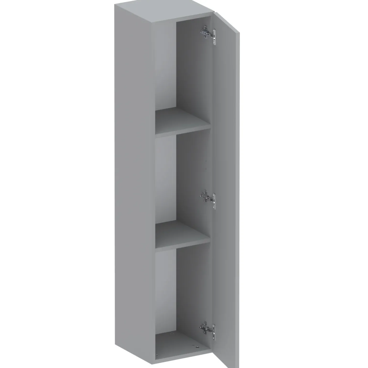 Pensile verticale 29x138h cm 1 anta reversibile moderno grigio scuro Sunset