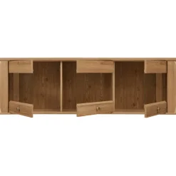 Pensile 156x50h cm 3 ante soggiorno rovere scuro Lucca