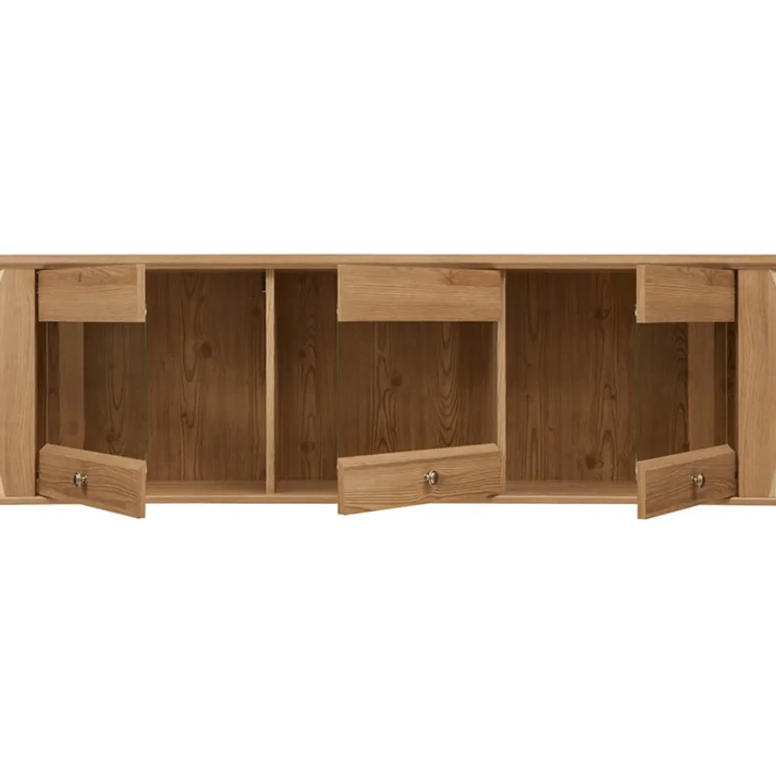 Pensile 156x50h cm 3 ante soggiorno rovere scuro Lucca