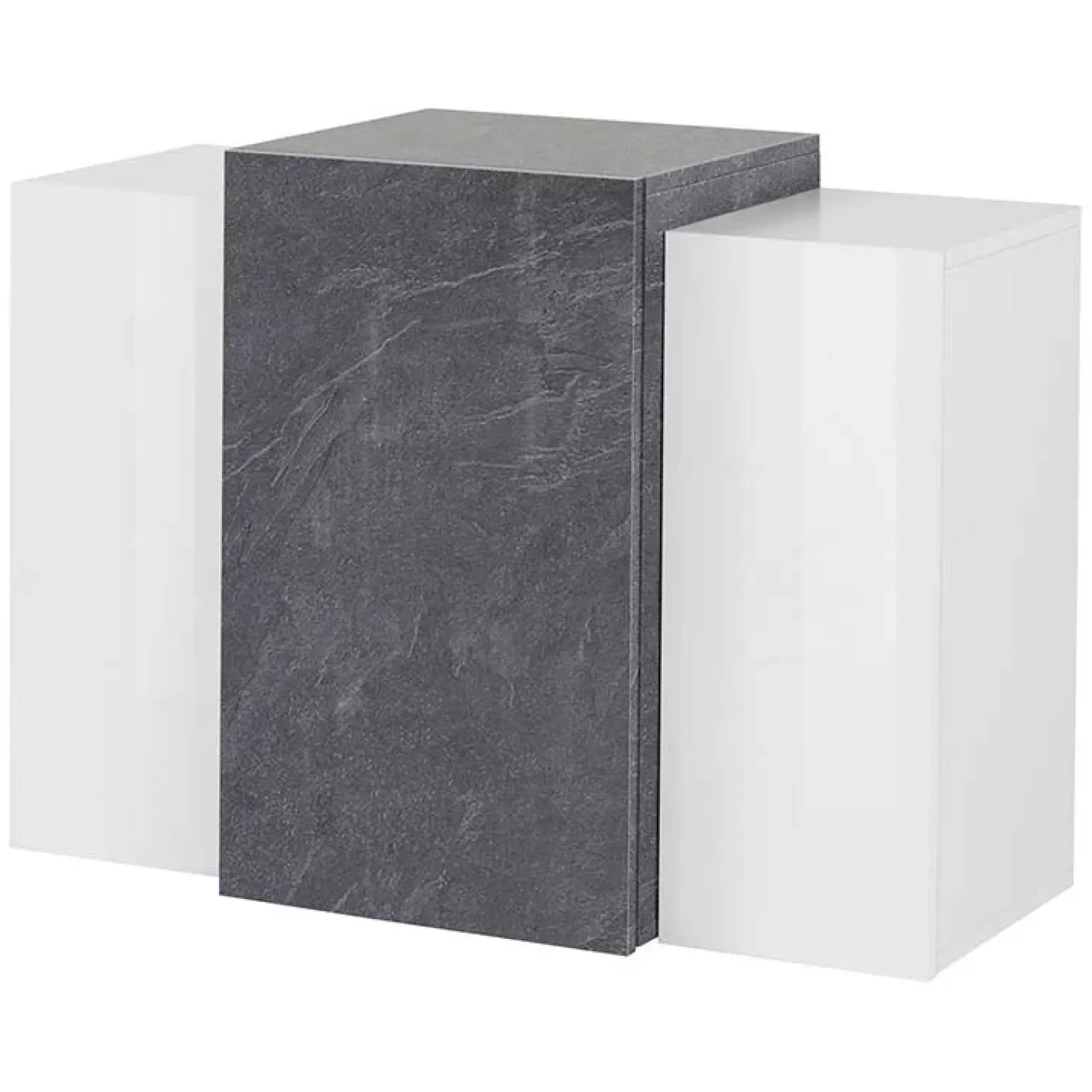 Pensile 90x66h cm moderno salotto bianco ossido Milos Gihome®