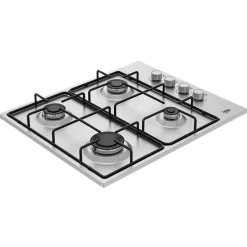 Piano cottura 4 fuochi ad incasso 60cm acciaio inox Beko