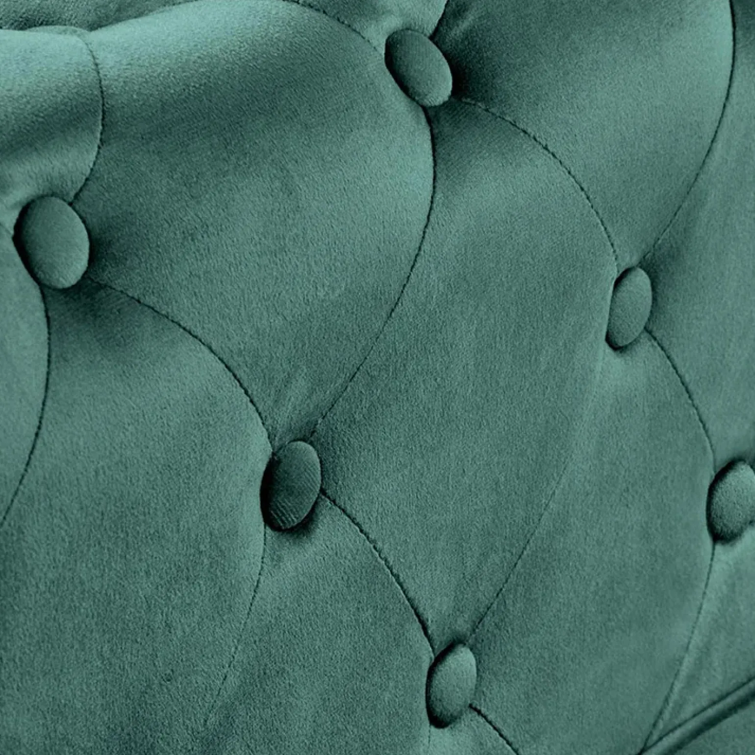 Poltrona da sala imbottita in velluto verde scuro nero Spina