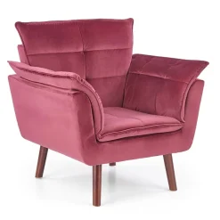 Poltrona design imbottita bordeaux Eugenia Gihome®