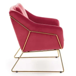 Poltrona imbottita design bordeaux Erminia3