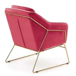 Poltrona imbottita design bordeaux Erminia3