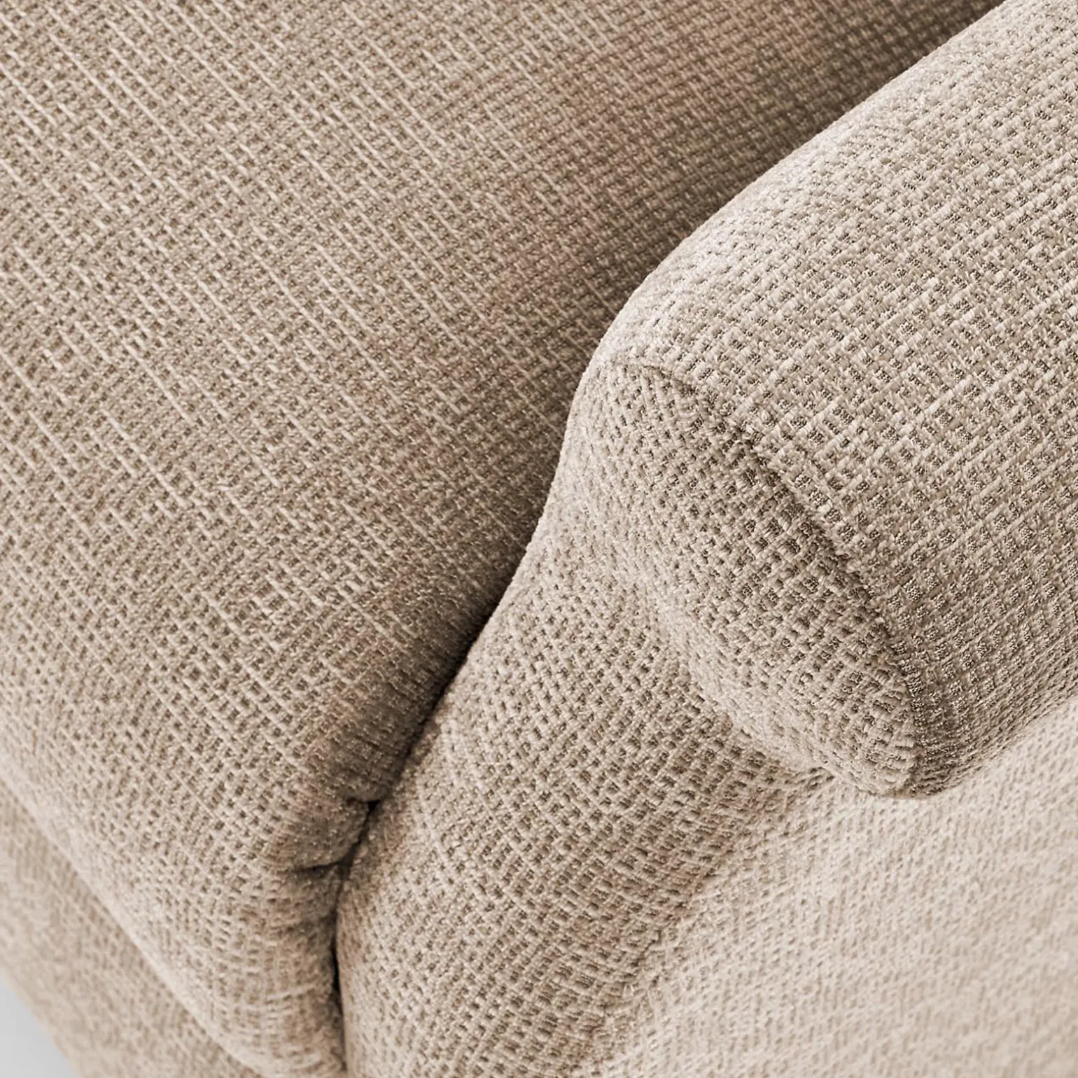 Poltrona reclinabile massaggiante imbottita in tessuto beige Elion