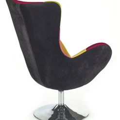 Poltrona relax imbottita in tessuto multicolore Samantha