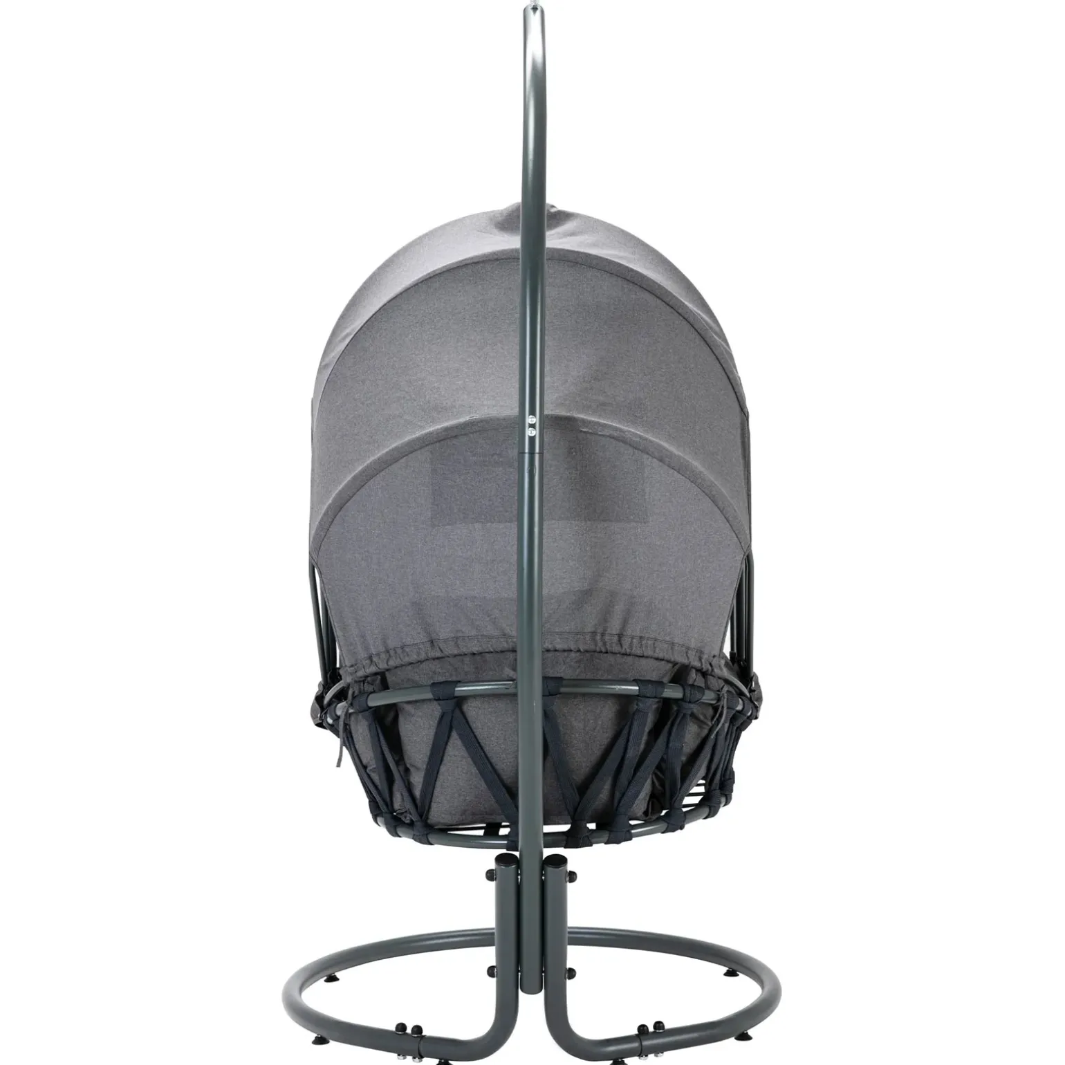 Poltrona sospesa a dondolo da giardino 136x196h cm grigio Flora