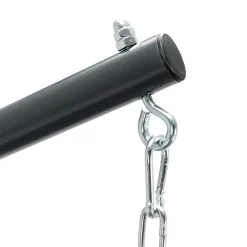 Poltrona sospesa a dondolo da giardino 136x196h cm grigio Flora