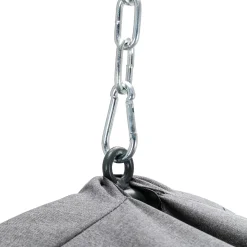 Poltrona sospesa a dondolo da giardino 136x196h cm grigio Flora