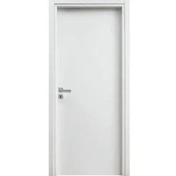 Porta battente reversibile per interni 70x210h cm bianca Niagara