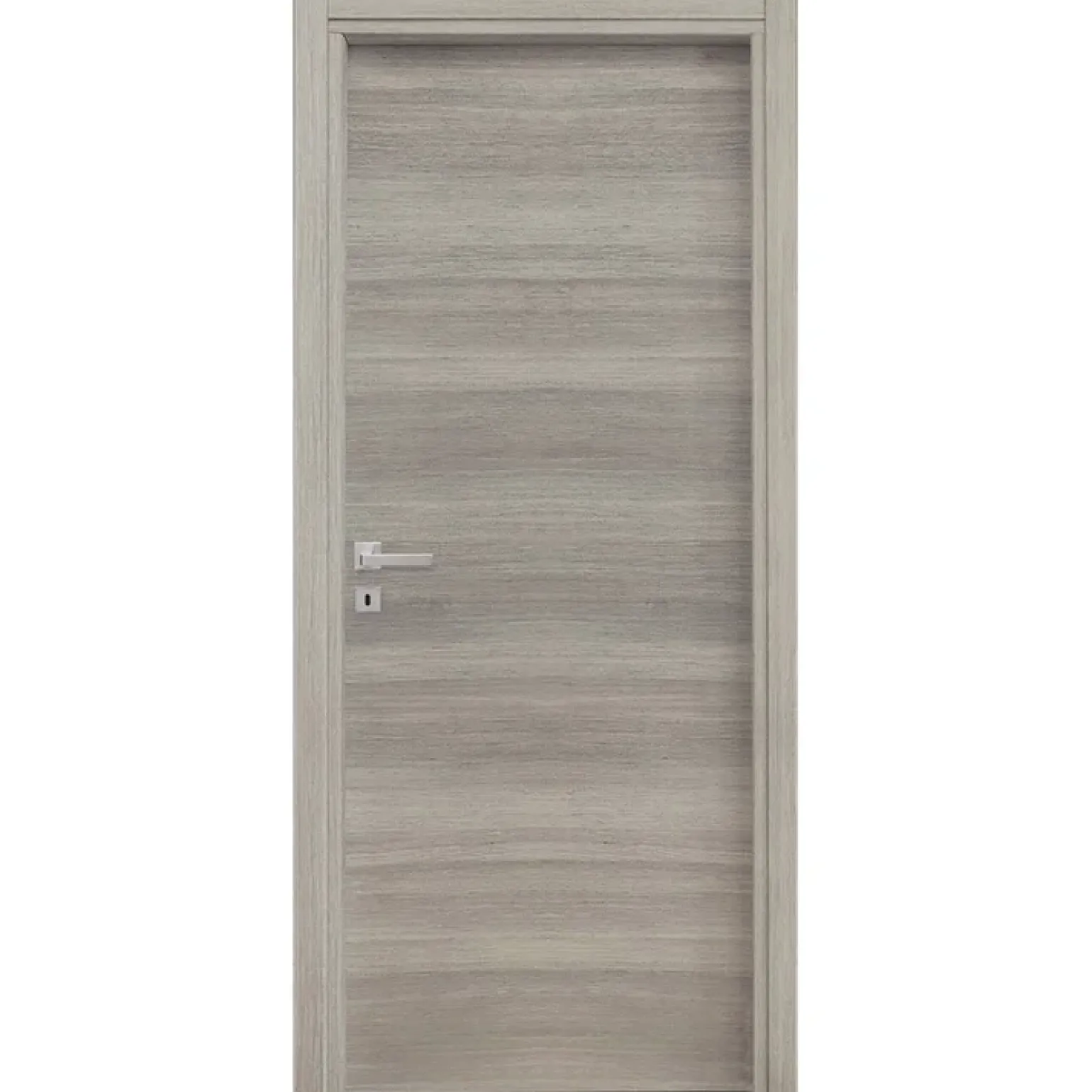 Porta battente reversibile per interni 70x210h cm rovere grigio Niagara