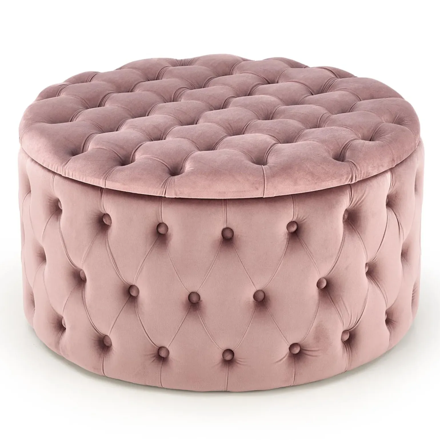 Pouf contenitore moderno rosa Maximilien