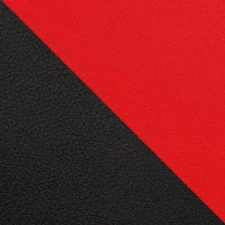 Pouf poltrona sacco palla da calcio ecopelle nero rosso Lionel