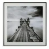 Quadro da parete con stampa Ponticello 50x50cm bianco nero Roia