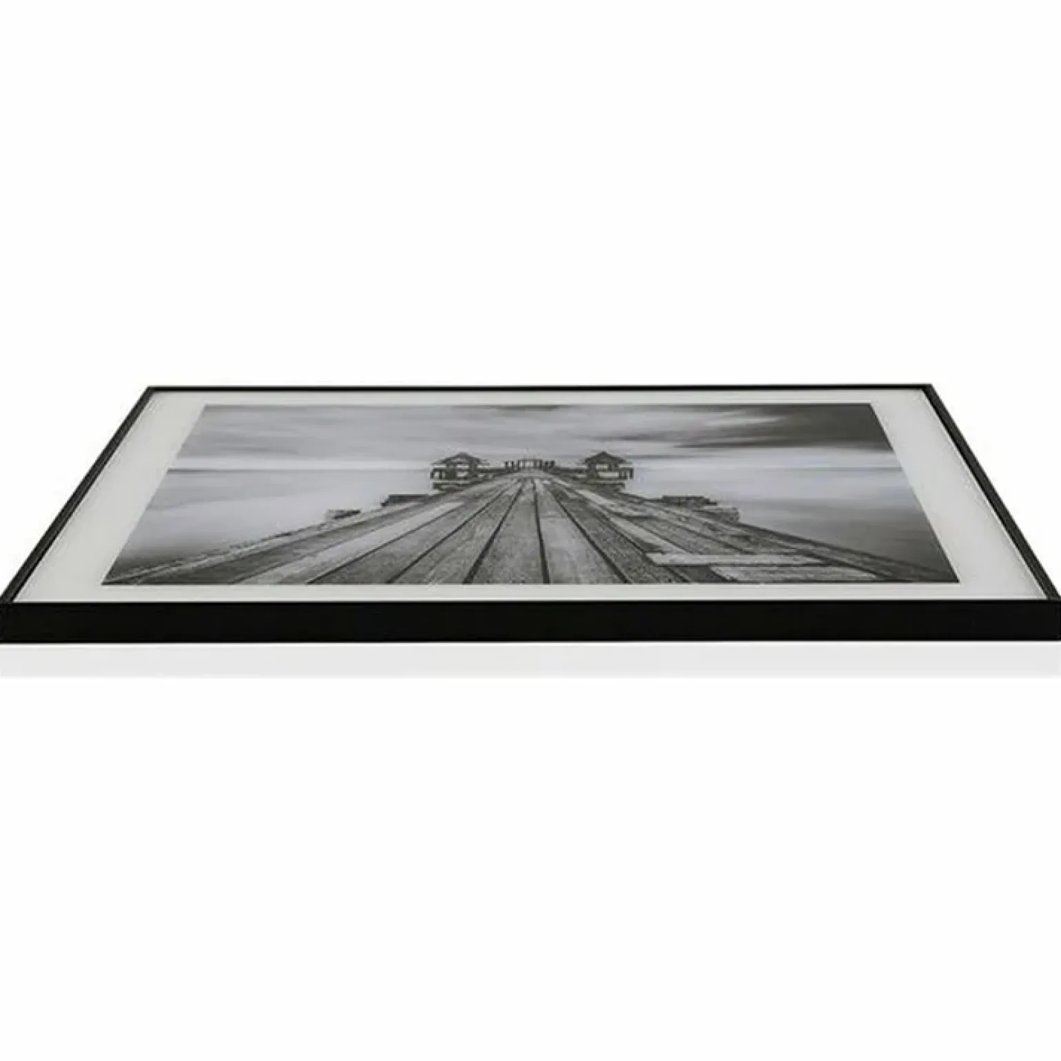 Quadro da parete con stampa Ponticello 50x50cm bianco nero Roia