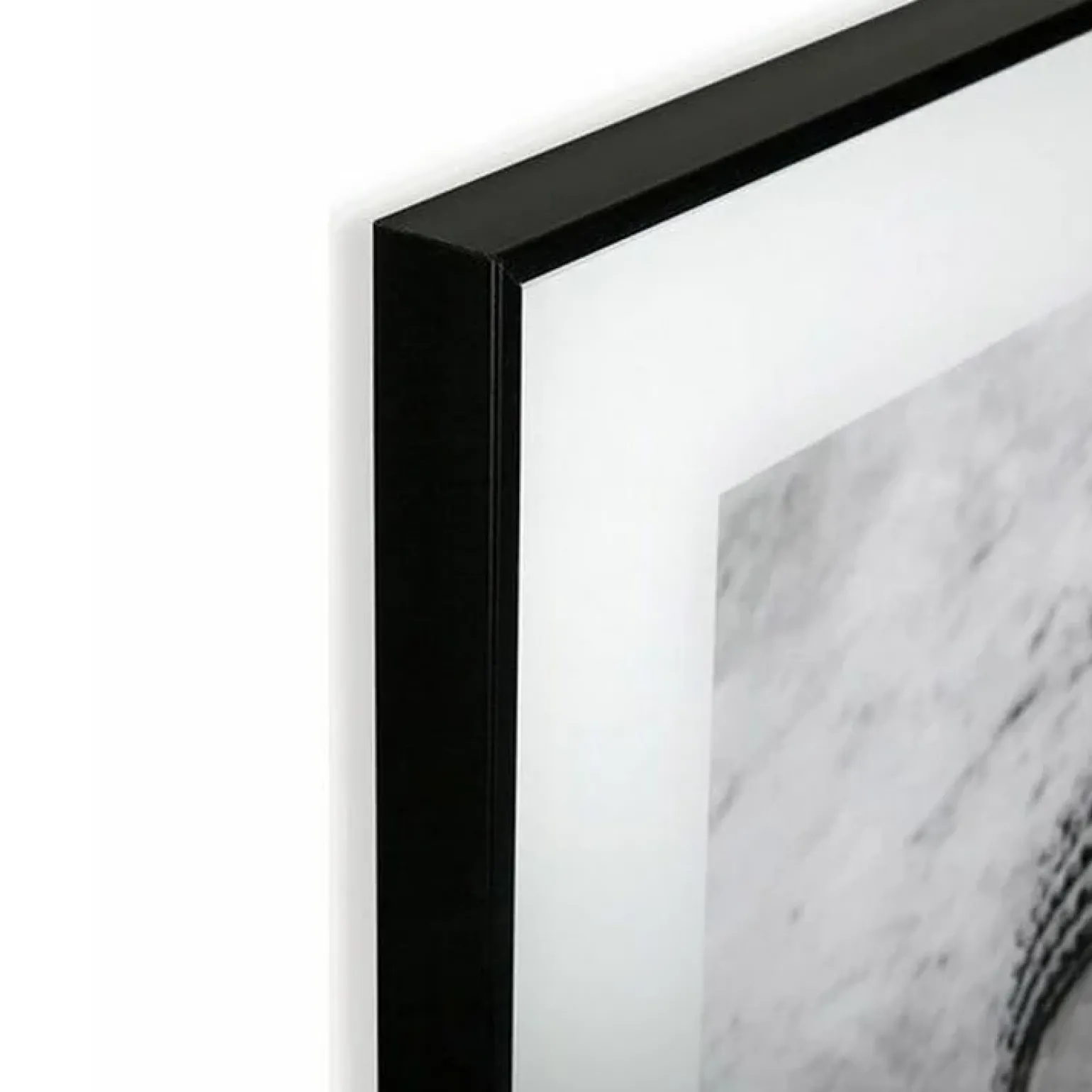 Quadro da parete design con stampa Buddha 50x50cm bianco nero Roia