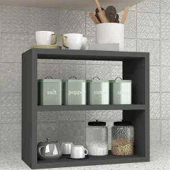Scaffale da cucina 44x40h cm moderno antracite Grecia