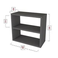 Scaffale da cucina 44x40h cm moderno antracite Grecia