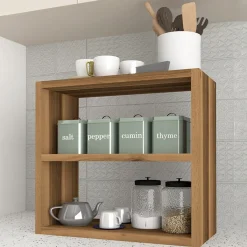 Scaffale da cucina 44x40h cm moderno noce Grecia