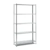 Scaffale in metallo 5 ripiani 75x147cm grigio Kumi