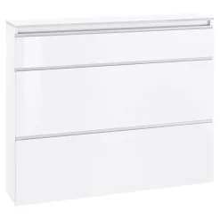 Scarpiera ingresso 120x108h cm 2 ante bianco lucido Eclisse