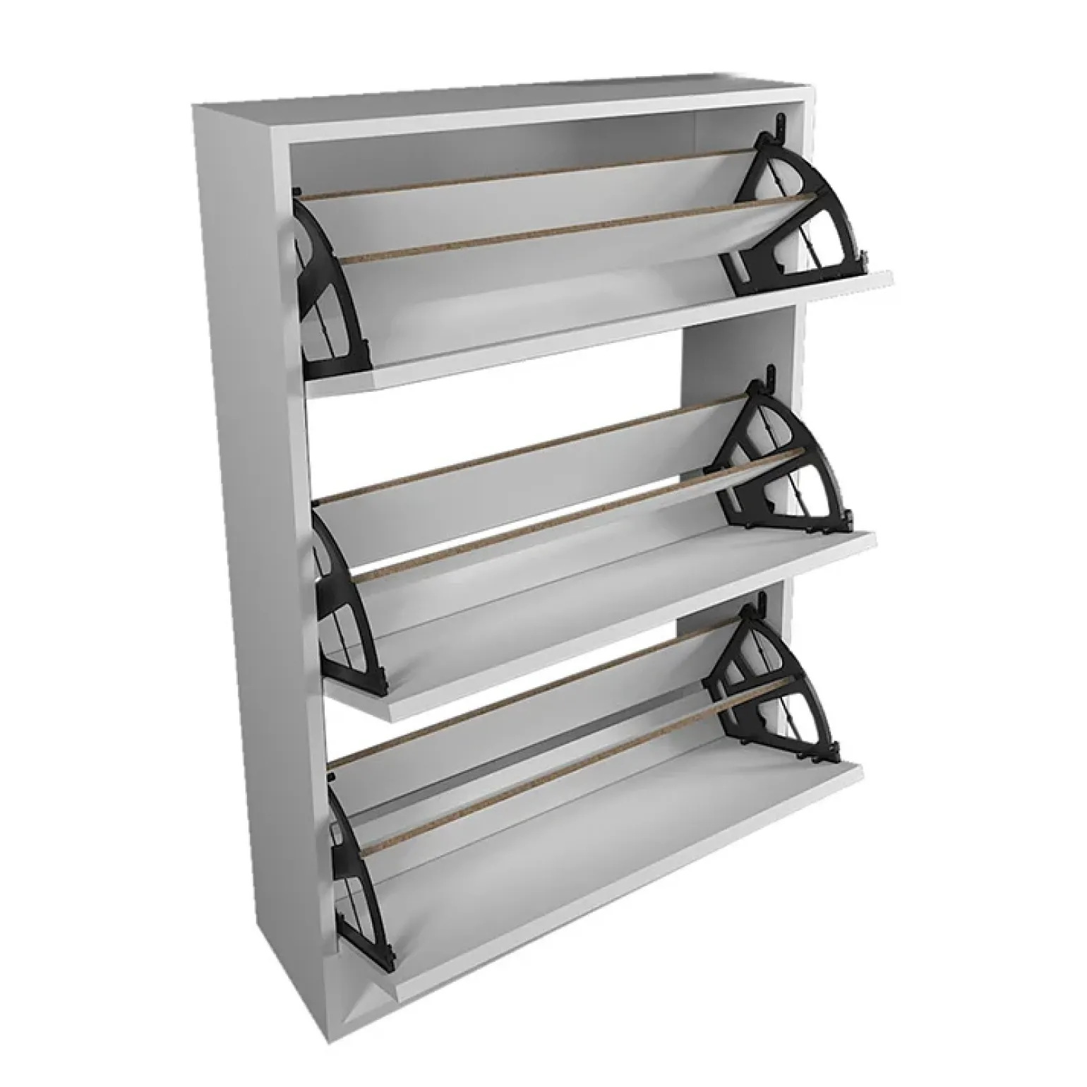 Scarpiera ingresso 74x110h cm moderna bianco Palmaria