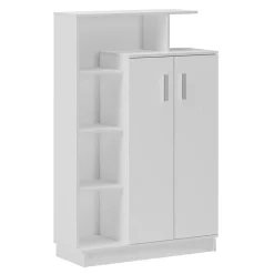 Scarpiera ingresso 90x140h cm design bianco frassinato Jerome