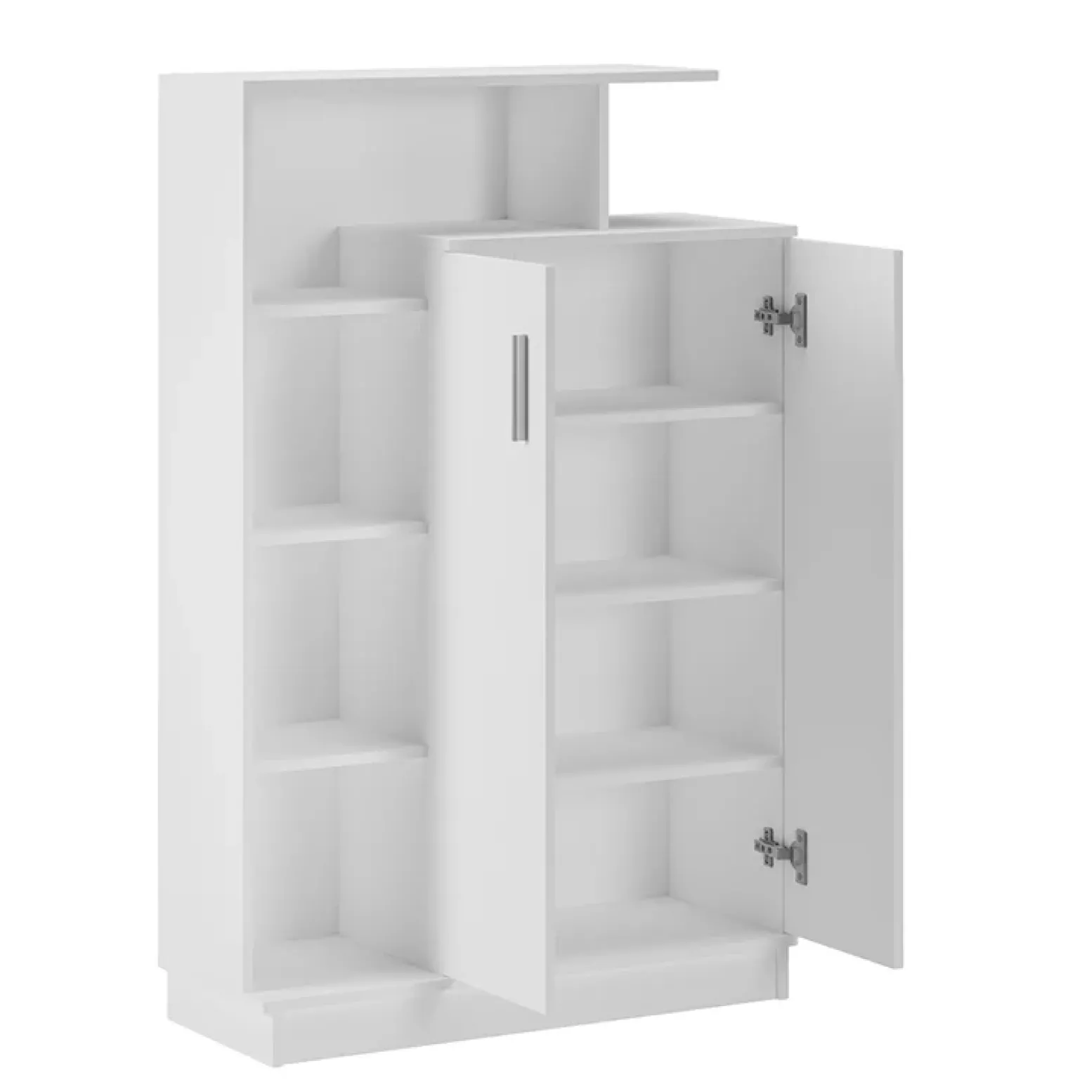 Scarpiera ingresso 90x140h cm design bianco frassinato Jerome