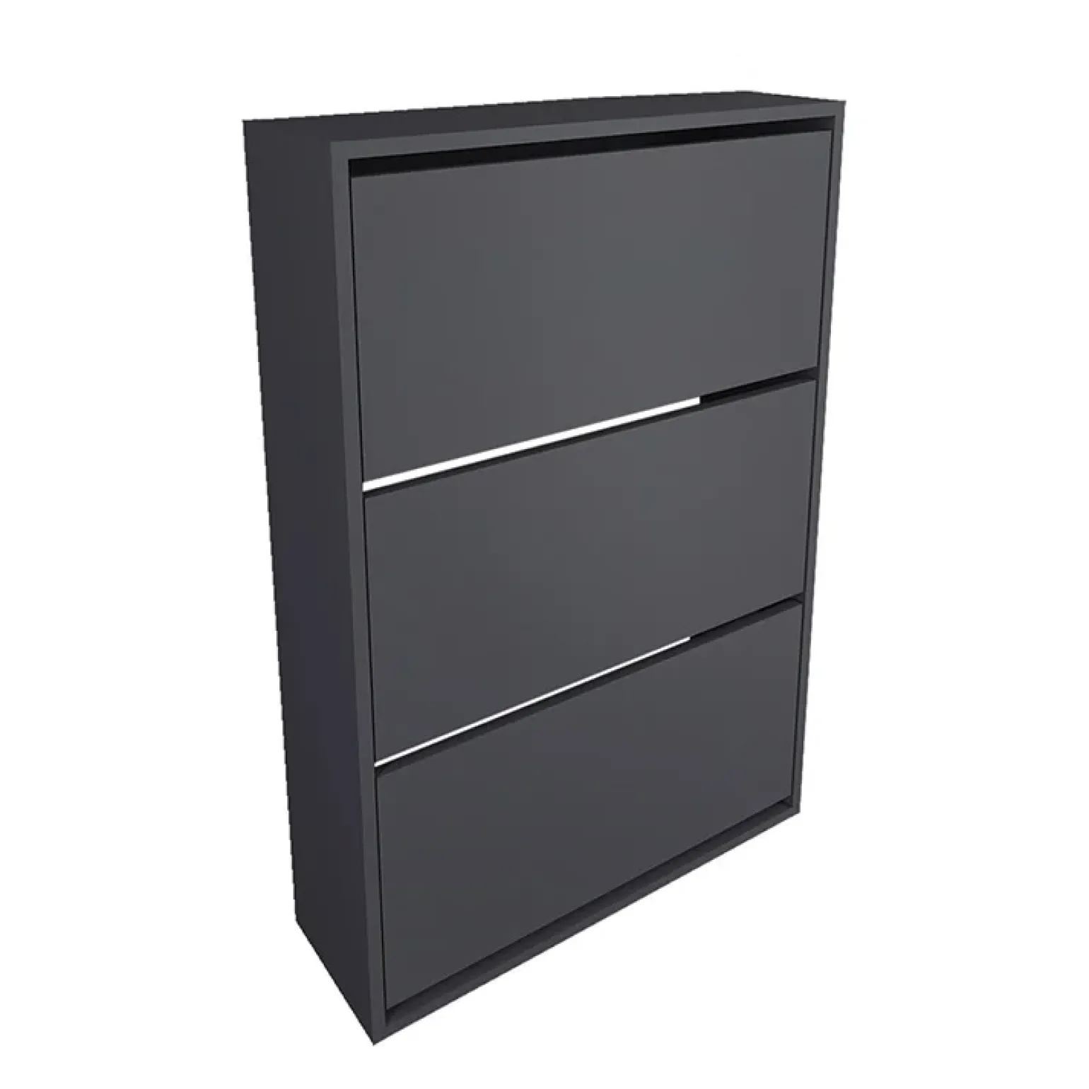 Scarpiera ingresso 74x110h cm moderna antracite Palmaria