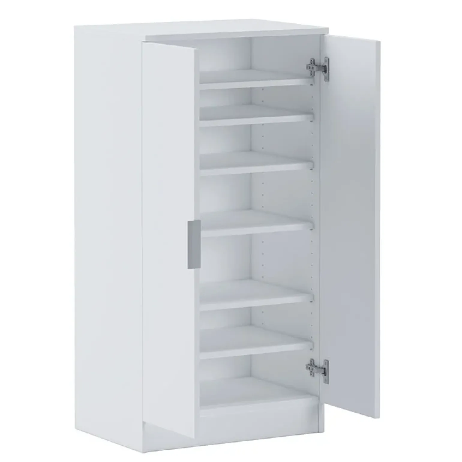 Scarpiera ingresso 55x108h cm 2 ante bianco frassinato Joby
