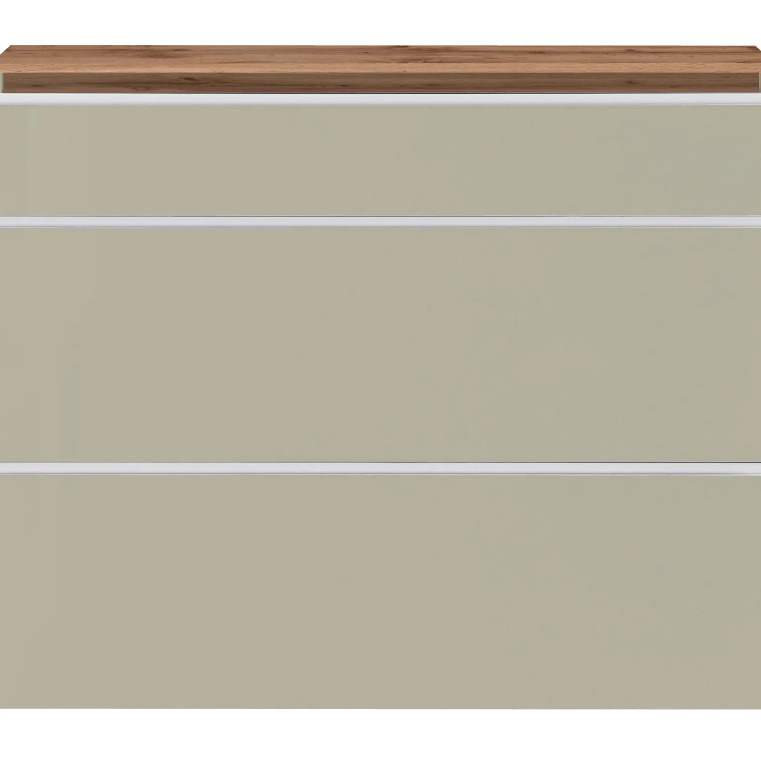 Scarpiera ingresso 120x108h cm 2 ante tortora rovere Eclisse