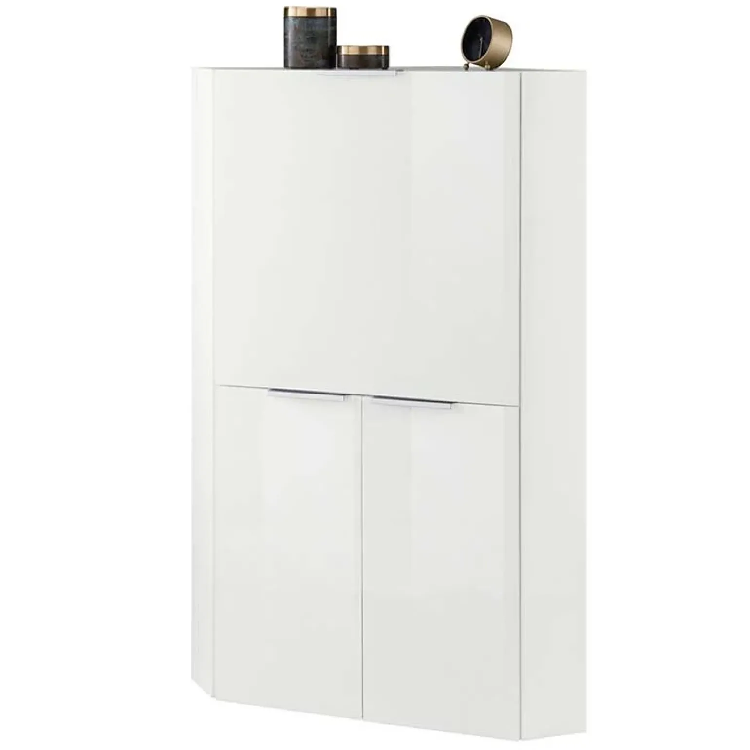 Scrivania a scomparsa 70x67cm angolare bianco lucido Pinko