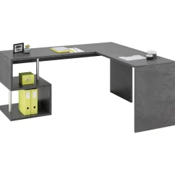 Scrivania angolare ufficio 180x78cm antracite ErgoDesk