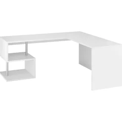 Scrivania angolare ufficio 180x78cm bianco lucido ErgoDesk