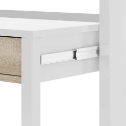 Scrivania 36/66cm ufficio moderna bianco opaco rovere Adam Gihome®