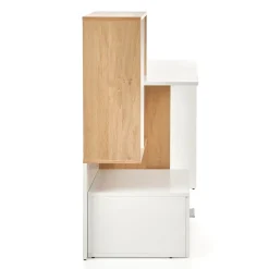 Scrivania 149/50cm ufficio moderna bianco rovere Jade Gihome®