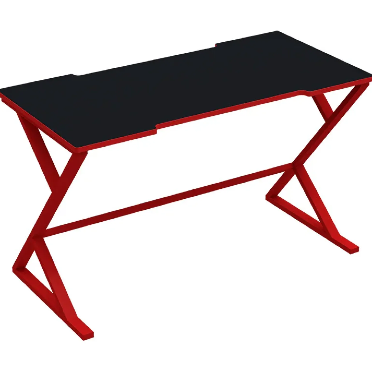 Scrivania gaming da gioco salvaspazio 119x72cm nero rossa Ernest