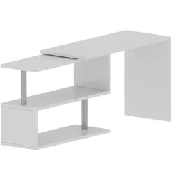 Scrivania girevole 65-120cm bianco lucido Havana